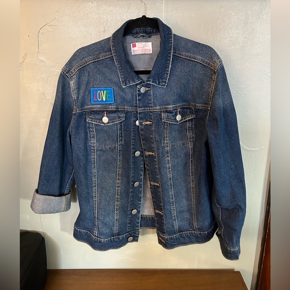 One of a kind PRIDE Denim jacket! - Picture 2 of 2